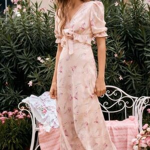 American Heiress(LAIT collection) Archie chiffon maxi dress.